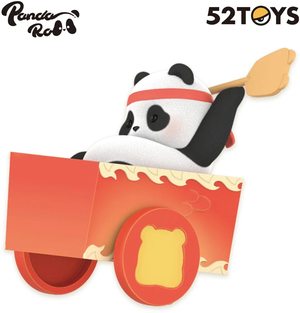 Panda Roll Blind Box Figures Dragon Boat Racing 10 cm - 1 Unidade Aleatória